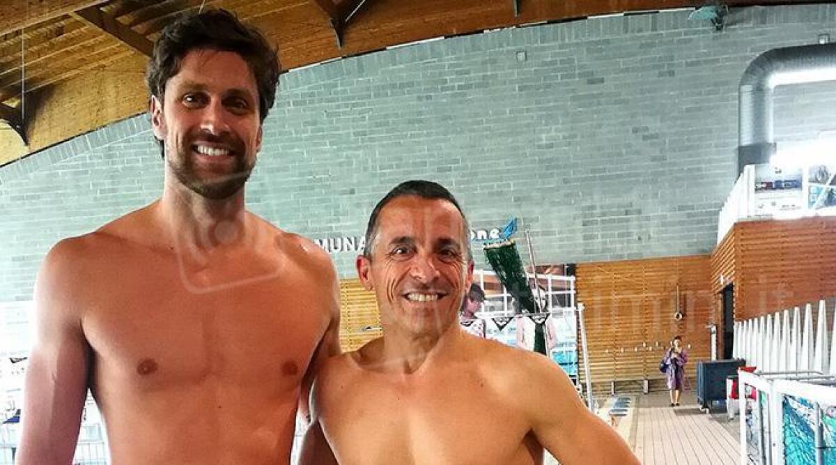 Bello, bravo e una carriera di successi che è nata e continua a Riccione: la storia di Luca Dotto - Luca Dotto con il presidente Michele Nitti