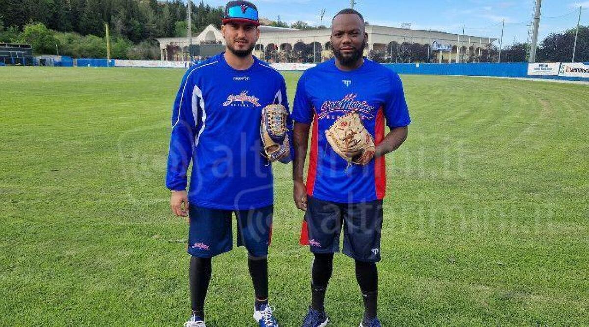 Baseball, sabato San Marino-Macerata. Arrivano i lanciatori Hernandez e Lourens - Da sinistra Hernandeze Lourens