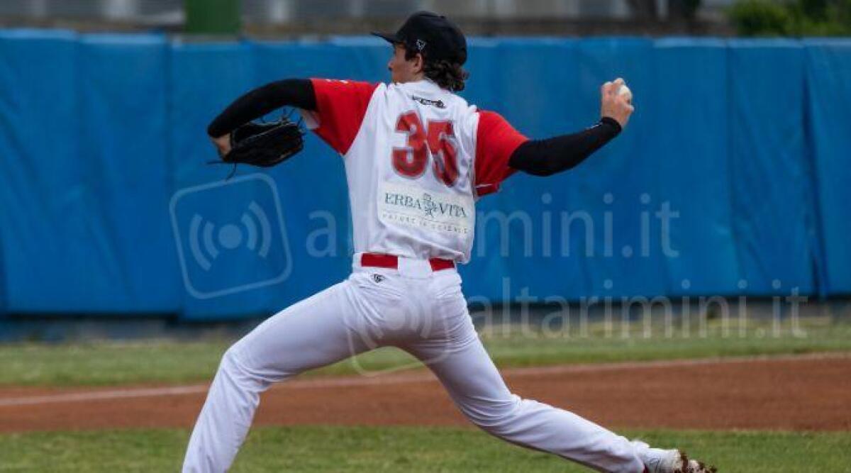 Baseball, doppietta di New Rimini contro Potenza Picena - Francesco Ridolfi - foto Davide Ruggeri