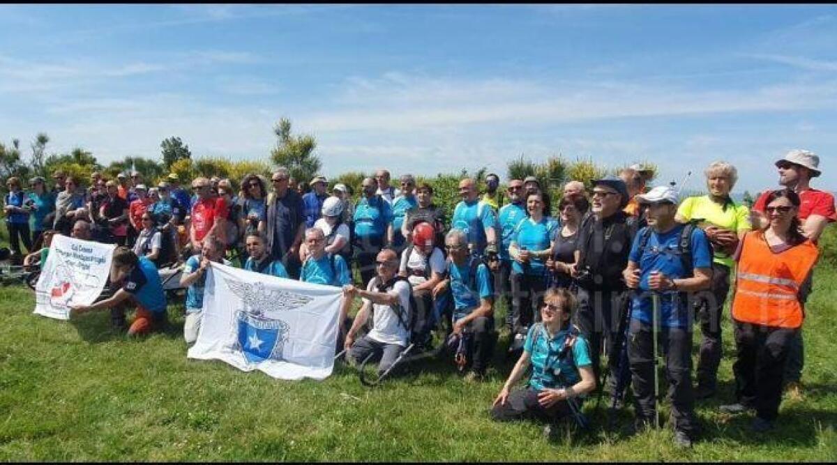 Club Alpino, montagnaterapia per le sezioni di Rimini, Montefeltro, Pesaro e Cesena - I partecipanti alla giornata