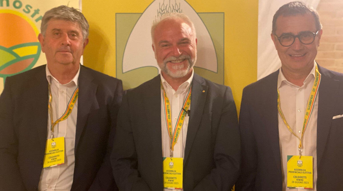 Coldiretti, Cardelli Masini Palazzi confermato presidente: "Non fermiamo le nostre lotte. Cinghiali e fauna selvatica un problema" - Guido Cardelli Masini Palazzi insieme al direttore Alessandro Corsini e al vicedirettore Giorgio Ricci