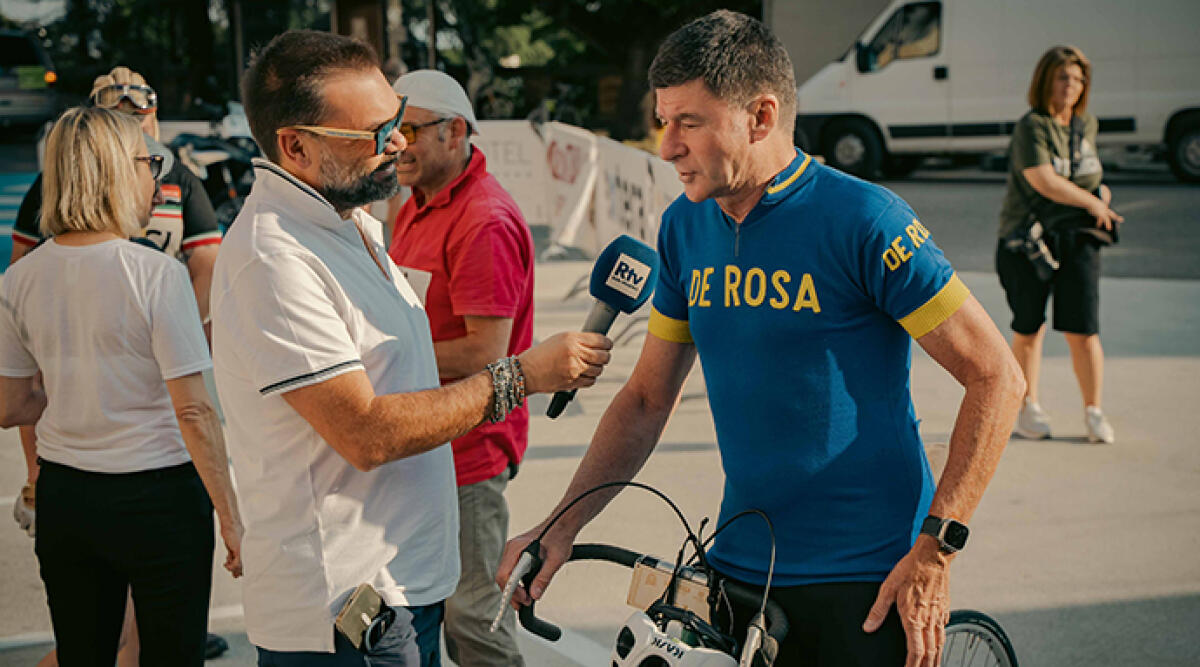 Gianni Bugno a San Marino per La Titanica - Gianni Bugno nell'affascinante manifestazione del ciclismo d'Epoca a San Marino