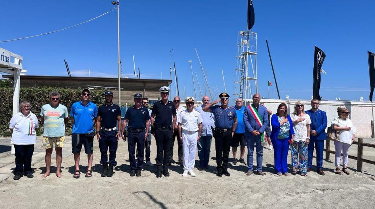A Bellaria Igea Marina sventola la Bandiera Blu per la 15esima volta consecutiva - Un momento della cerimonia
