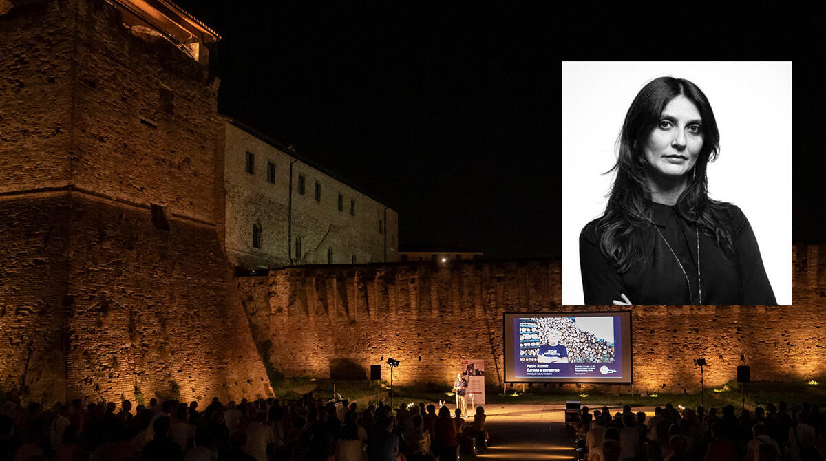 L'importanza del giornalismo: un incontro con Francesca Schianchi all'Arena Francesca da Rimini - Nel riquadro la giornalista Francesca Schianchi