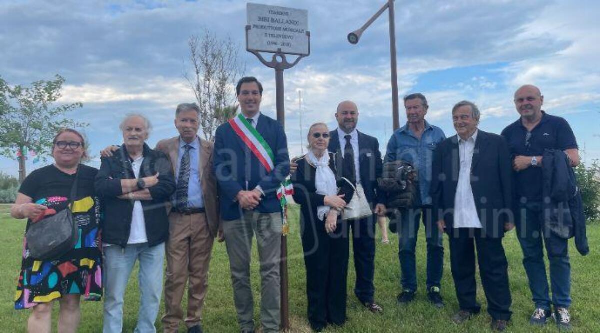 Rimini, intitolati a Bibi Ballandi i giardini del Parco del Mare - La cerimonia di intitolazione e l'incontro con il Sindaco