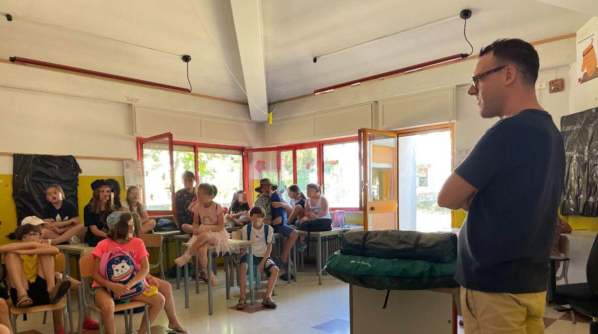 Partiti i centri estivi comunali a Cattolica. Visita dell'assessore Vaccarini - Assessore Vaccarini in visita ai centri estivi
