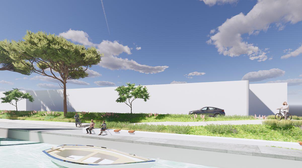 Riccione, riqualificazione arredo urbano delle banchine del porto - Il rendering del progetto