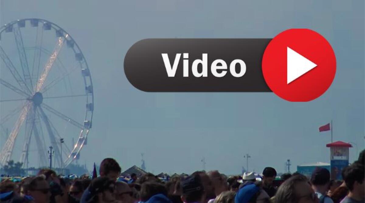 Le Frecce Tricolori incantano il pubblico durante lo spettacolare "Rimini Air Show". Il video di sabato - Le Frecce Tricolori sul lungomare di Rimini