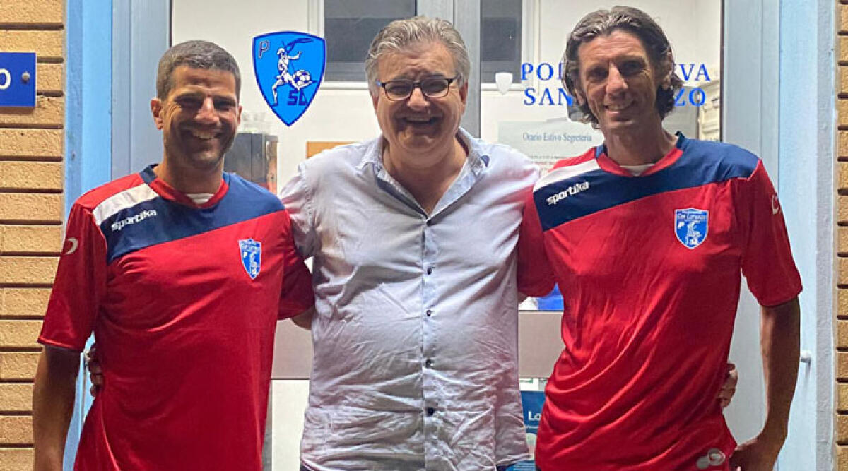 Presidente Polisportiva San Lorenzo: dopo 30 anni Vagnini lascia - Da sinistra Matteo Ortalli, Fabrizio Vagnini e Alessandro Manzaroli