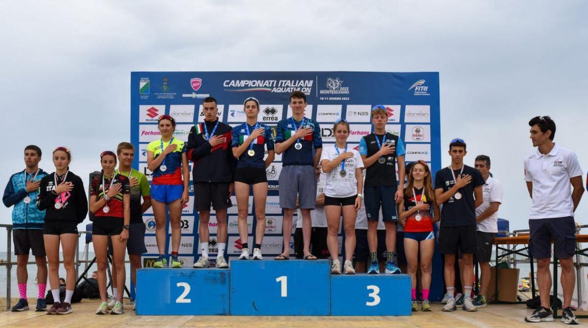 Aquathlon giovani, Sara Crociani del T.D. Rimini sul podio a Montesilvano - Premiazione Aquathlon