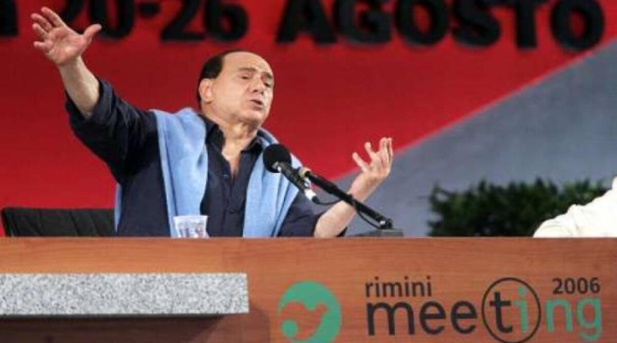 Morte Berlusconi, cordoglio unanime da Regione a Provincia: la fine di un’era - Silvio Berlusconi al Meeting di Rimini