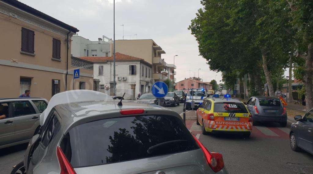 Lo scorcio della via Flaminia teatro dell’incidente