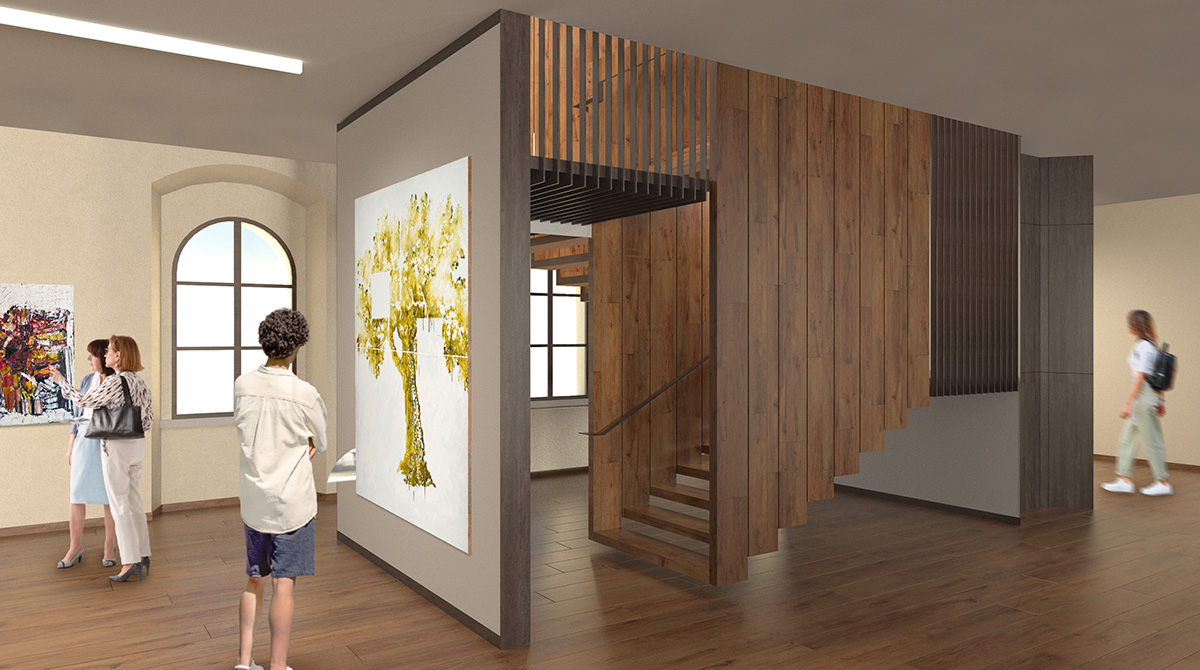 La scala sospesa, Rimini