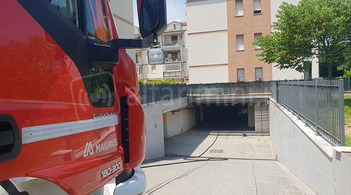 I vigili del fuoco al lavoro