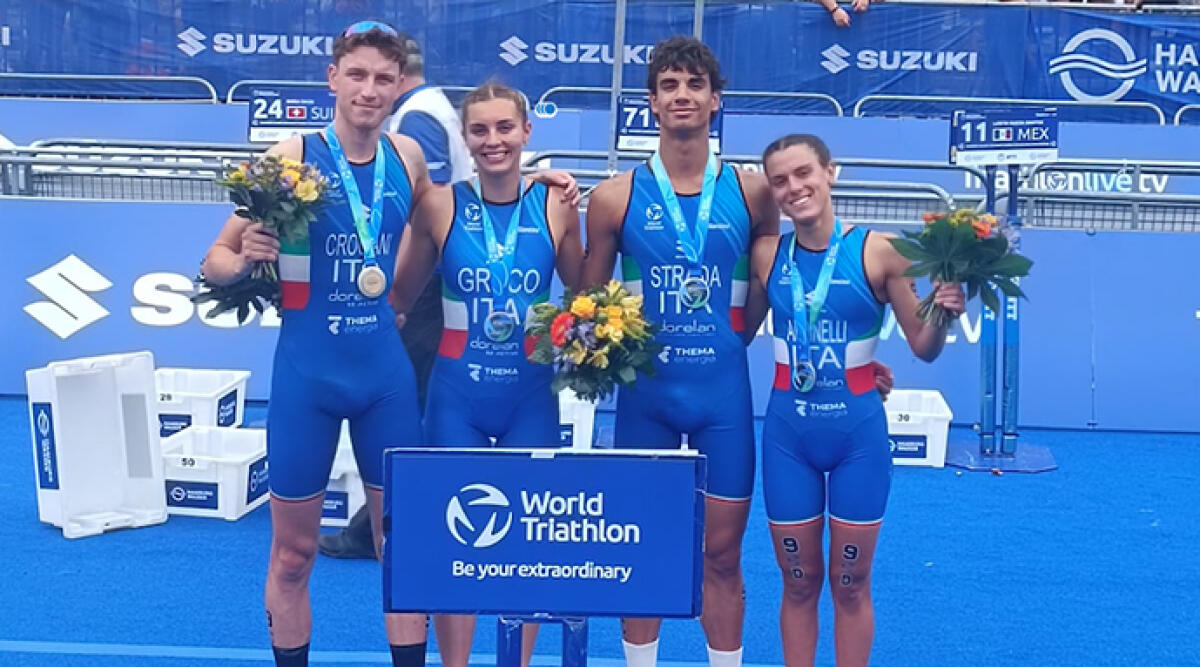 Triathlon: tre atleti riminesi guidano l’Italia al titolo di Vice Campione del Mondo nella Mixed Relay Under 23-Junior - 15 luglio 2023