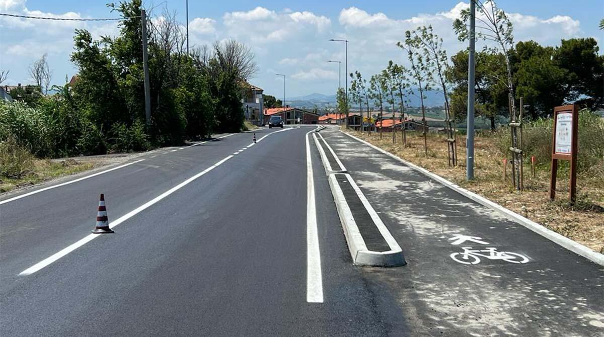 Pista ciclabile Scacciano Riccione, conclusi i lavori: sp91 sicura per i ciclisti - Particolare della nuova pista