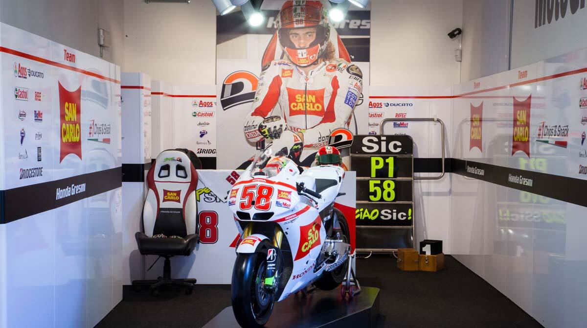 Museo Simoncelli "fermo ai box": l'opposizione attacca. "Serve una sinergia con Misano per valorizzarlo" - La moto di Marco Simoncelli