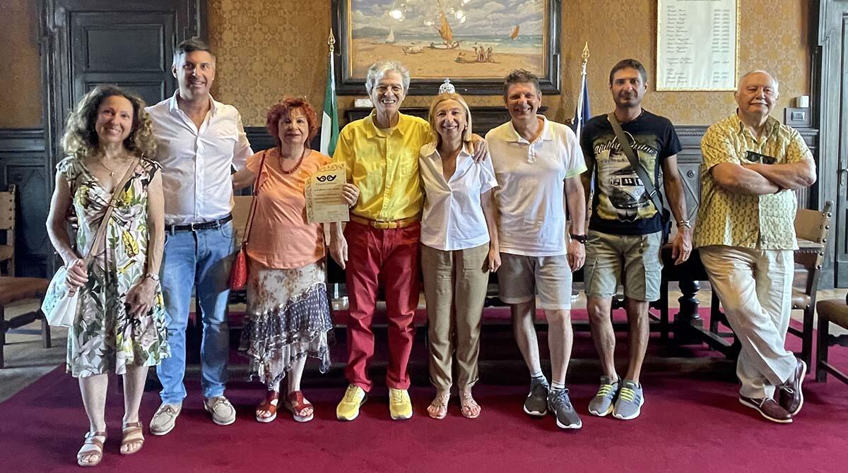 Roberto Bozza, l'esperto delle musiche tradizionali di Cattolica ricevuto dalla sindaca Foronchi - Roberto Bozza ricevuto a palazzo Mancini dalla sindaca di Cattolica