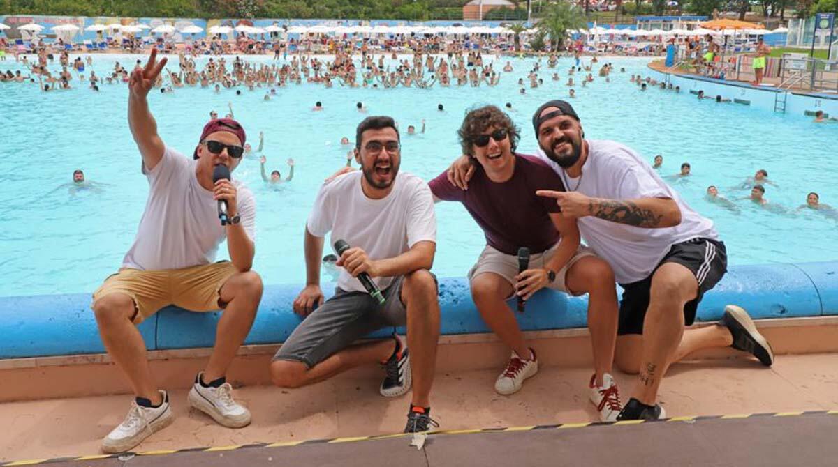 Gli Autogol scatenano il divertimento ad Aquafan - Gli Autogol ad Aquafan