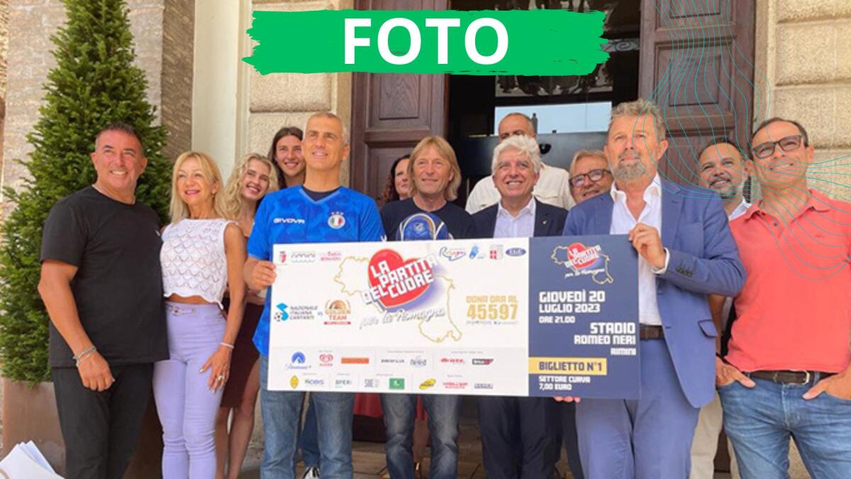 La Partita del Cuore: diretta su Italia 1 dallo Stadio Romeo Neri di Rimini - La presentazione in Municipio della 32ª edizione della Partita del Cuore