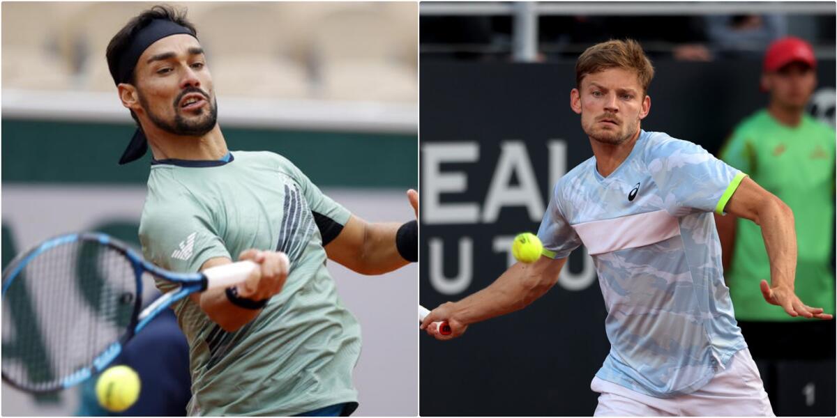 Tennis, Internazionali di San Marino 2023: Fabio Fognini e David Goffin sulla terra battuta del Titano - Fognini e Goffin agli Internazionali di San Marino 2023