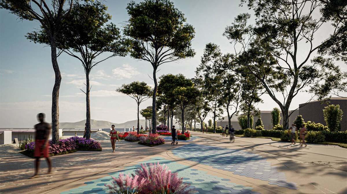 Parco del Mare sud: assegnati i lavori per rifare i lungomari di Bellariva, Marebello e Rivazzurra. Si parte dopo l'estate - Parco del Mare, rendering del tratto 6
