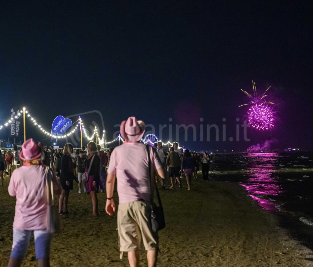Rimini; 07/07/2023: Notte Rosa, fuochi artificiali©Riccardo Gallini /GRPhoto