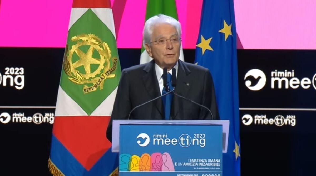 Il Presidente Mattarella è arrivato al Meeting di Rimini - 