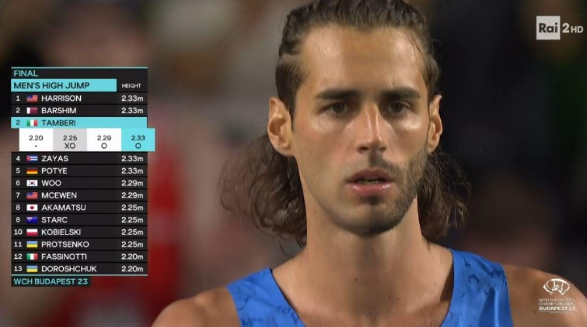 Atletica, Gimbo Tamberi campione del mondo con la guida del riminese Giulio Ciotti - Tamberi pochi attimi prima di saltare