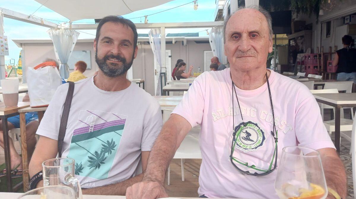 Incontro con l'autore al circolo nautico di Viserba, ospite Fabio Silvestri - Fabio Silvestri e Giovanni Cecconi, organizzatore dell'incontro
