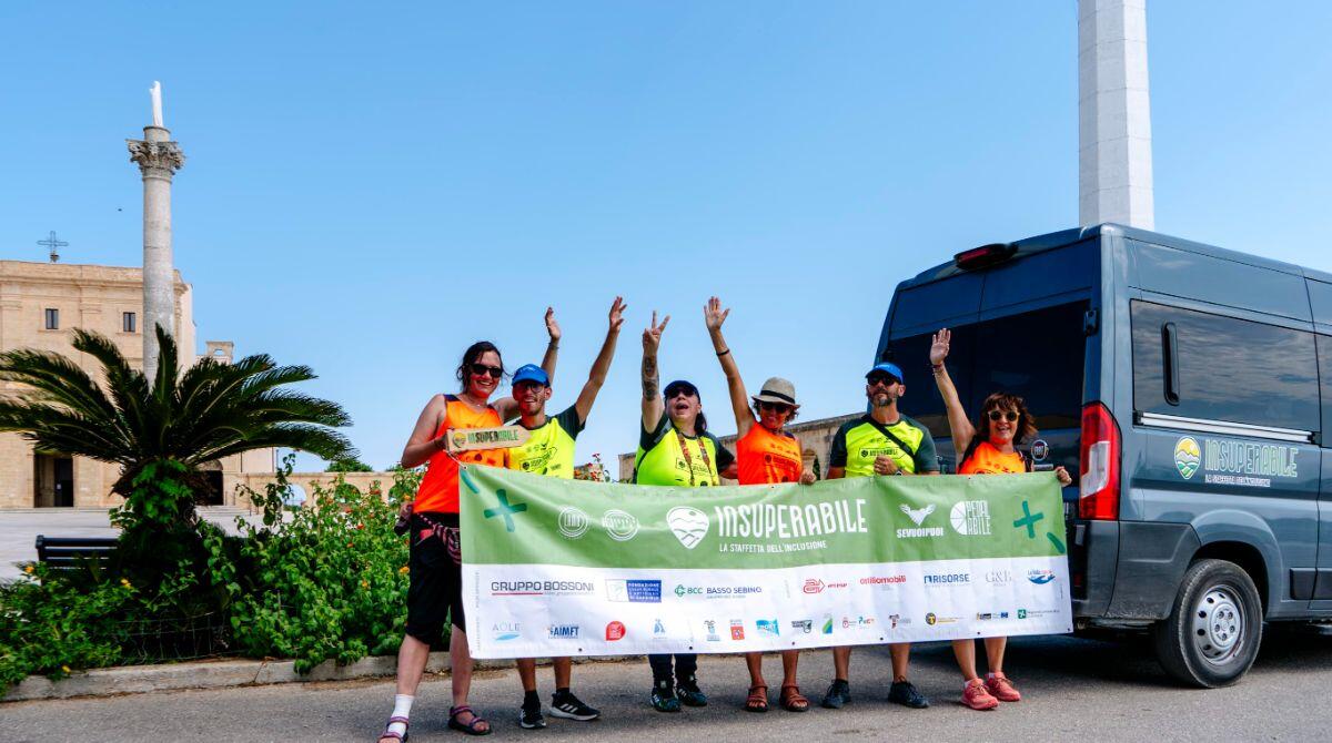InSuperAbile arriva a Santa Maria di Leuca, oltre 1000 km passando anche da Rimini - L'arrivo a Santa Maria di Leuca