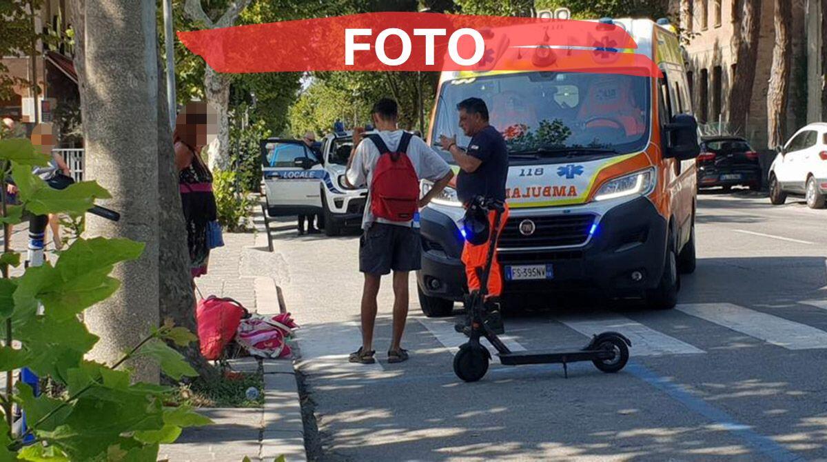 Donna investita da un monopattino mentre attraversava sulle strisce pedonali - Il luogo in cui è avvenuto l'incidente