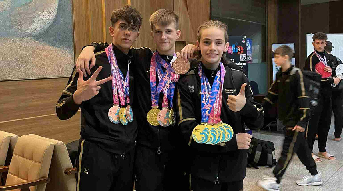 Nicolas Achilli: è di Villa Verucchio il nuovo campione italiano di Taekwondo Under 17 - Nicolas Achilli a destra