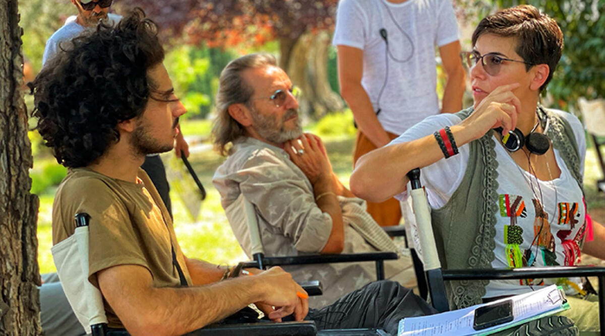 Il cinema sbarca a Rimini, set al Lago di Monte Colombo - Parisi e Tedeschi sul set cinematografico durante le riprese