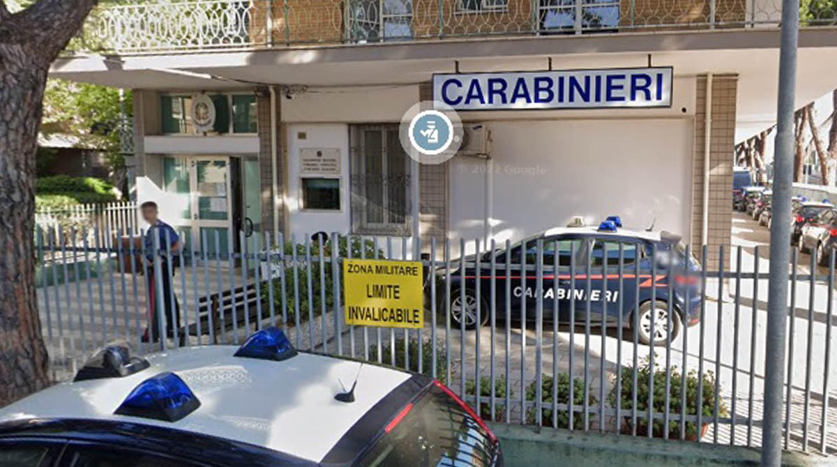 Ballerino di Capoeira aggredisce Carabiniere in caserma, poi prende un coltello e passa alle minacce: arrestato - Stazione Carabinieri di Riccione FOTO GOOGLE EARTH