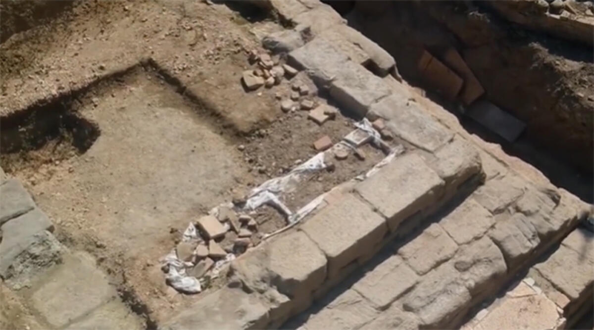 Scoperta eccezionale a Sarsina: emerso un tempio romano - Scoperto un tempio romano a Sarsina, foto Ansa