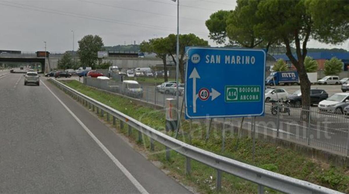 Consolare Rimini San Marino, addio semafori: viabilità più scorrevole con svincoli e rotatorie. Avanza il progetto - Tratto della Consolare Rimini-San Marino