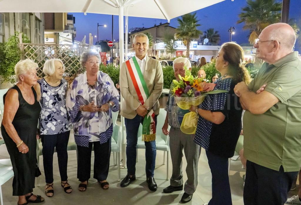 Rimini; 18/08/2023: Comune RN, Ufficio Stampa, Turisti fedeli a Torre Pedrera Hotel Gaia©Riccardo Gallini /GRPhoto
