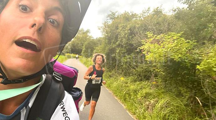 Il supporto psicologico di Teresa Giardi in bicicletta