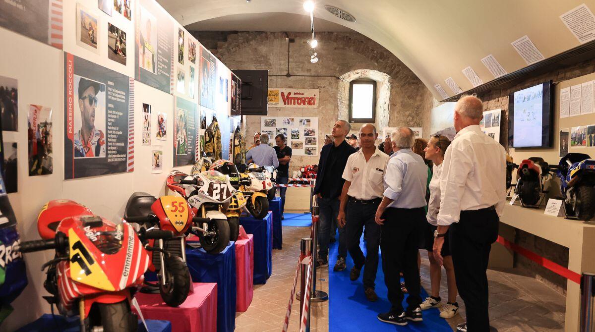 Si scaldano i motori al Simoncelli per il Gran Premio Red Bull di San Marino e della Riviera di Rimini - Mostra “I cinquant’anni d’oro del motociclismo italiano” - Ph Marzio Biondi