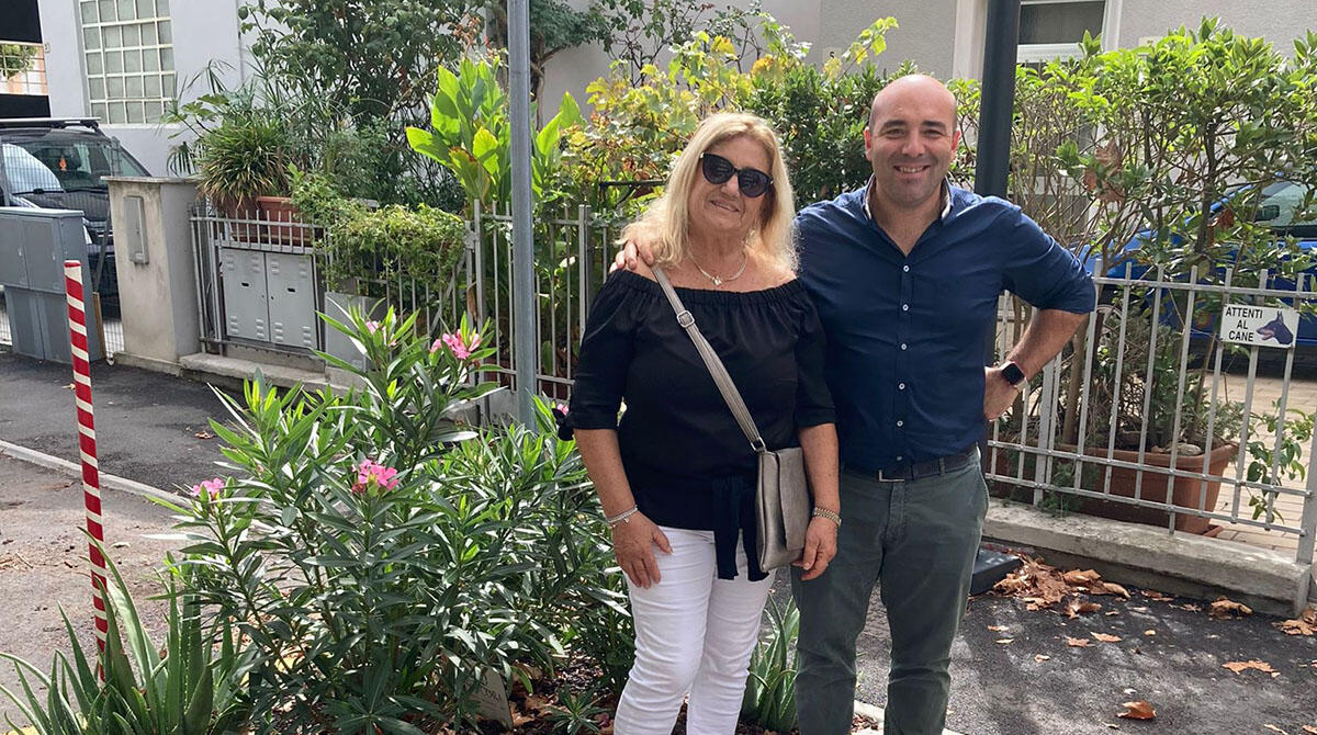 Nuovo verde a Cattolica: via Trento si rifà il look - Alberta Molari e l'Assessore del comune di Cattolica Uguccioni