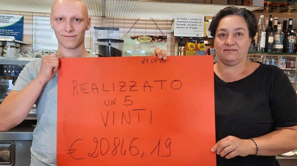Cinque al Superenalotto, la Dea bendata bacia Pietracuta. Vinti quasi 21.000 euro - Nicola e Valentina Vitali