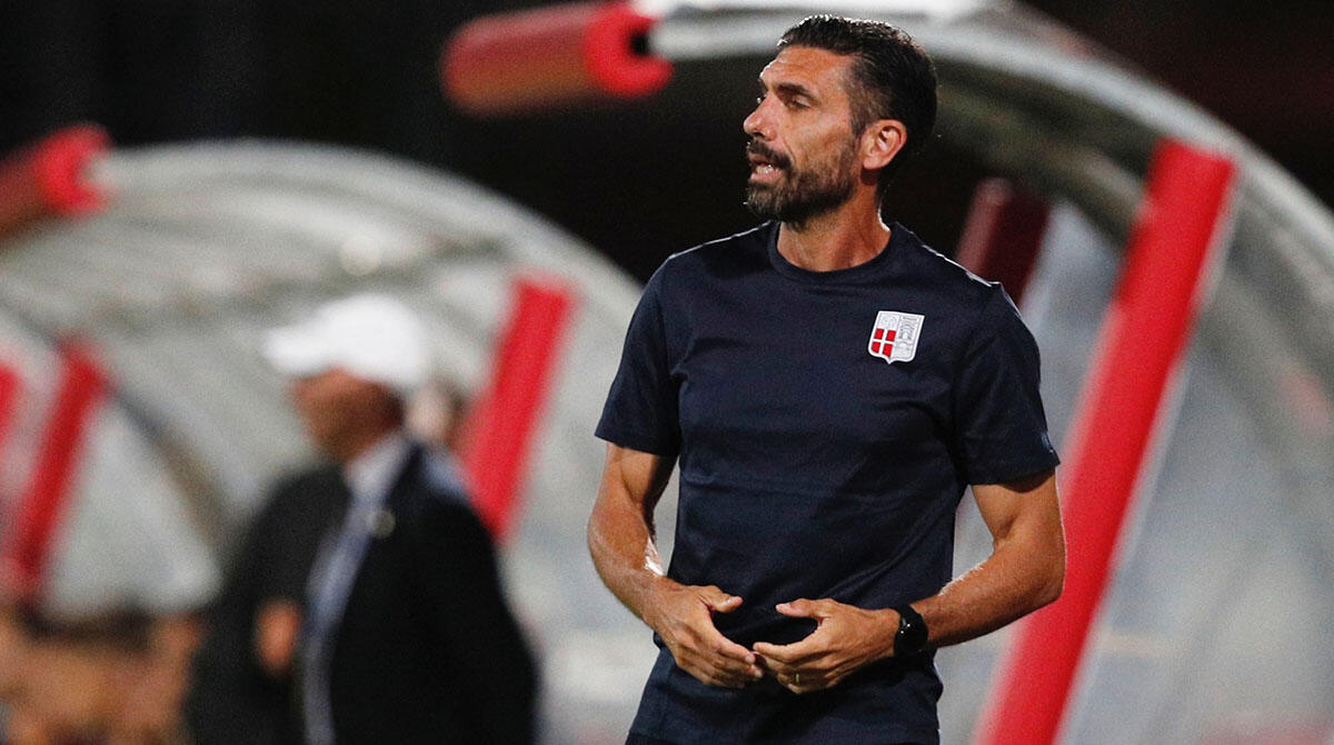 Calcio C, Torres Rimini 2-1. Raimondi: 'Buono il primo tempo, siamo in crescita. Dobbiamo trovare la condizione migliore' - Diego Gabriel Raimondi, allenatore Rimini  PH ZAMAGNI RIMINI FC