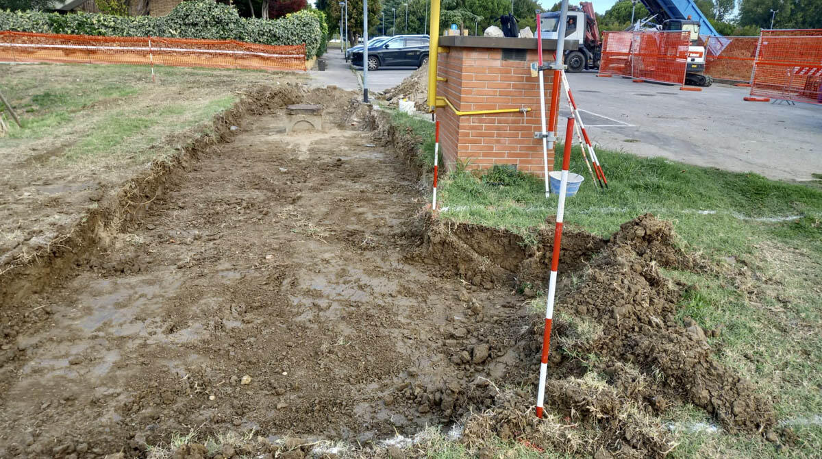 Nuova pista ciclopedonale di Sant'Andrea in Besanigo: al via i lavori - Il cantiere