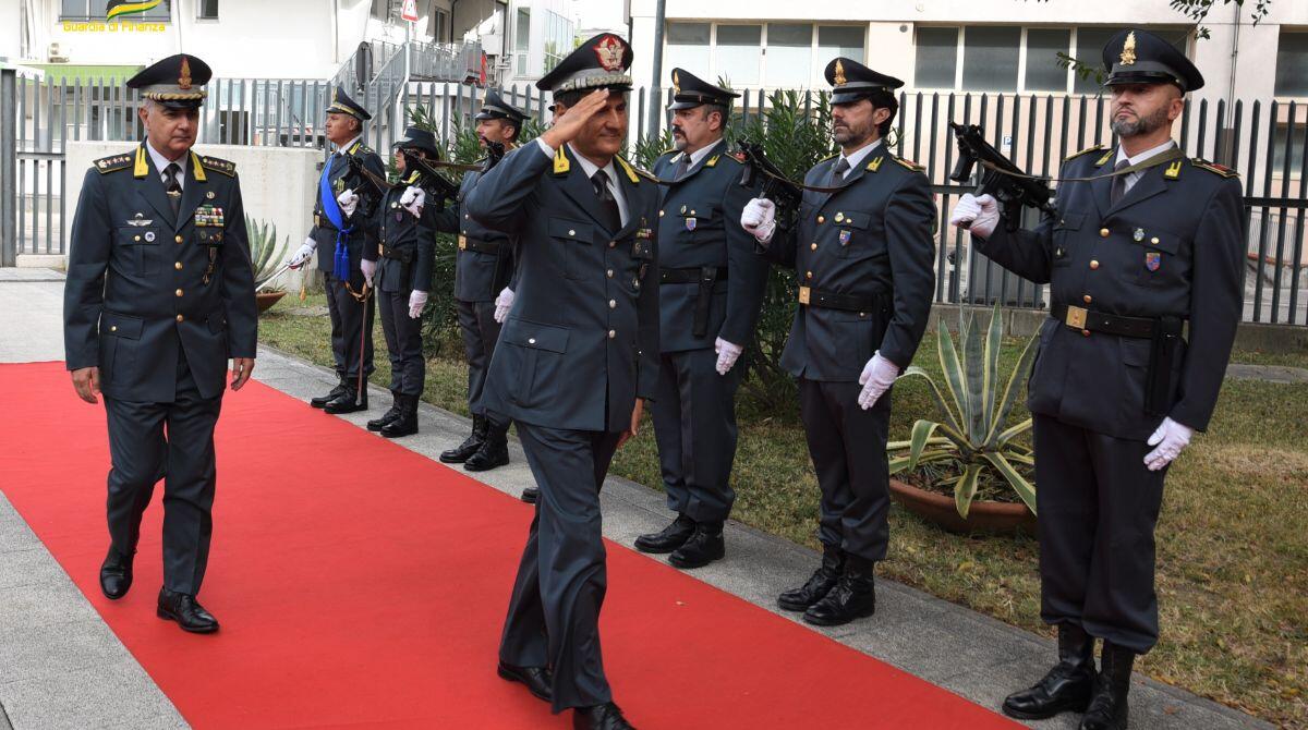 Finanza, visita del Generale Maccani al comando provinciale di Rimini - La visita del Generale Maccani