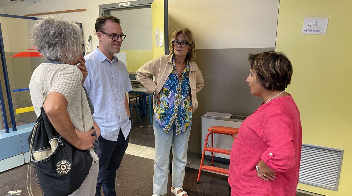 Tutti in classe: sopralluogo del comune nelle scuole di Cattolica - Assessore Vaccarini in visita