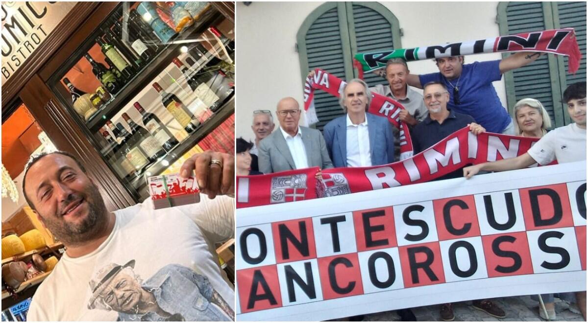 Paesani regala 38 abbonamenti del Rimini ai ragazzi di Montescudo "Qui tanta passione biancorossa, come la mia" - Lucio Paesani e il Club "Montescudo Biancorossa"