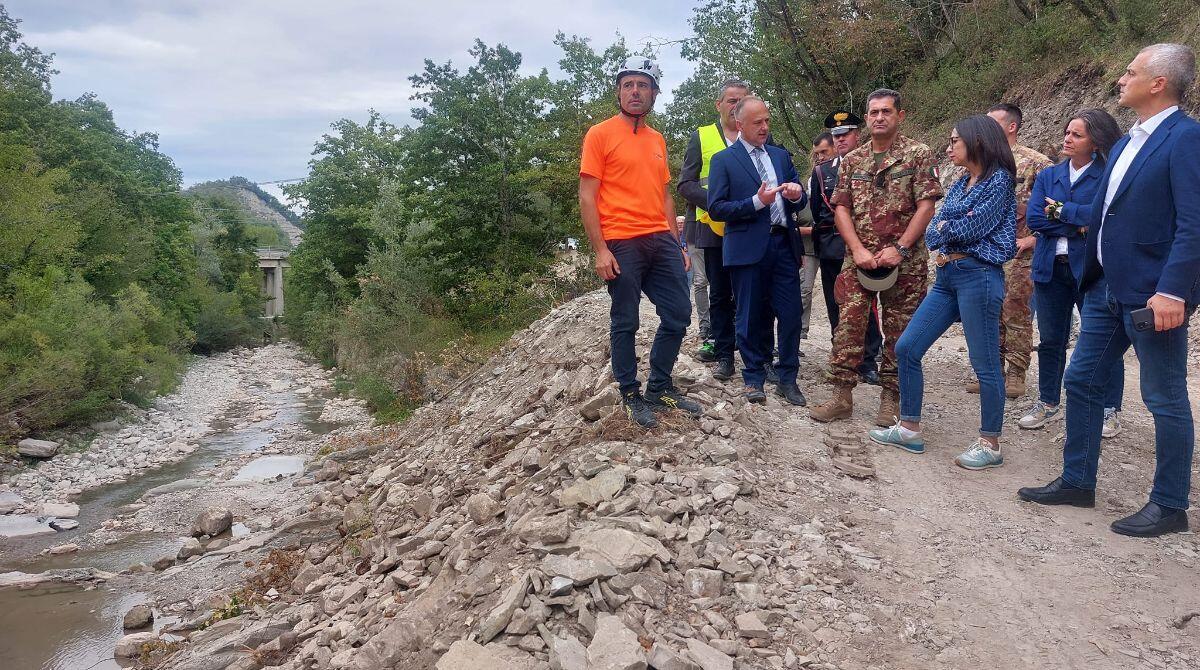 Il punto sui lavori post alluvione: riunione a Palazzo Chigi - Il Generale Figliuolo in Alta Valmarecchia, foto archivio