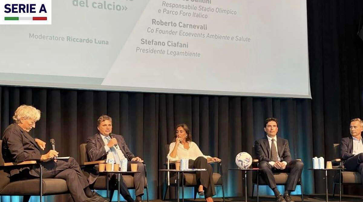 Calcio: la sostenibilità della Serie A passa da Coriano - Un momento del convegno