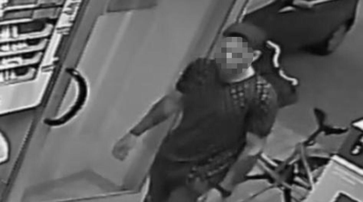 Furti in serie: ecco il misterioso ladro che spadroneggia tra le lavanderie del Riminese - Il ladro ripreso dalle telecamere di una delle lavanderie in cui ha rubato